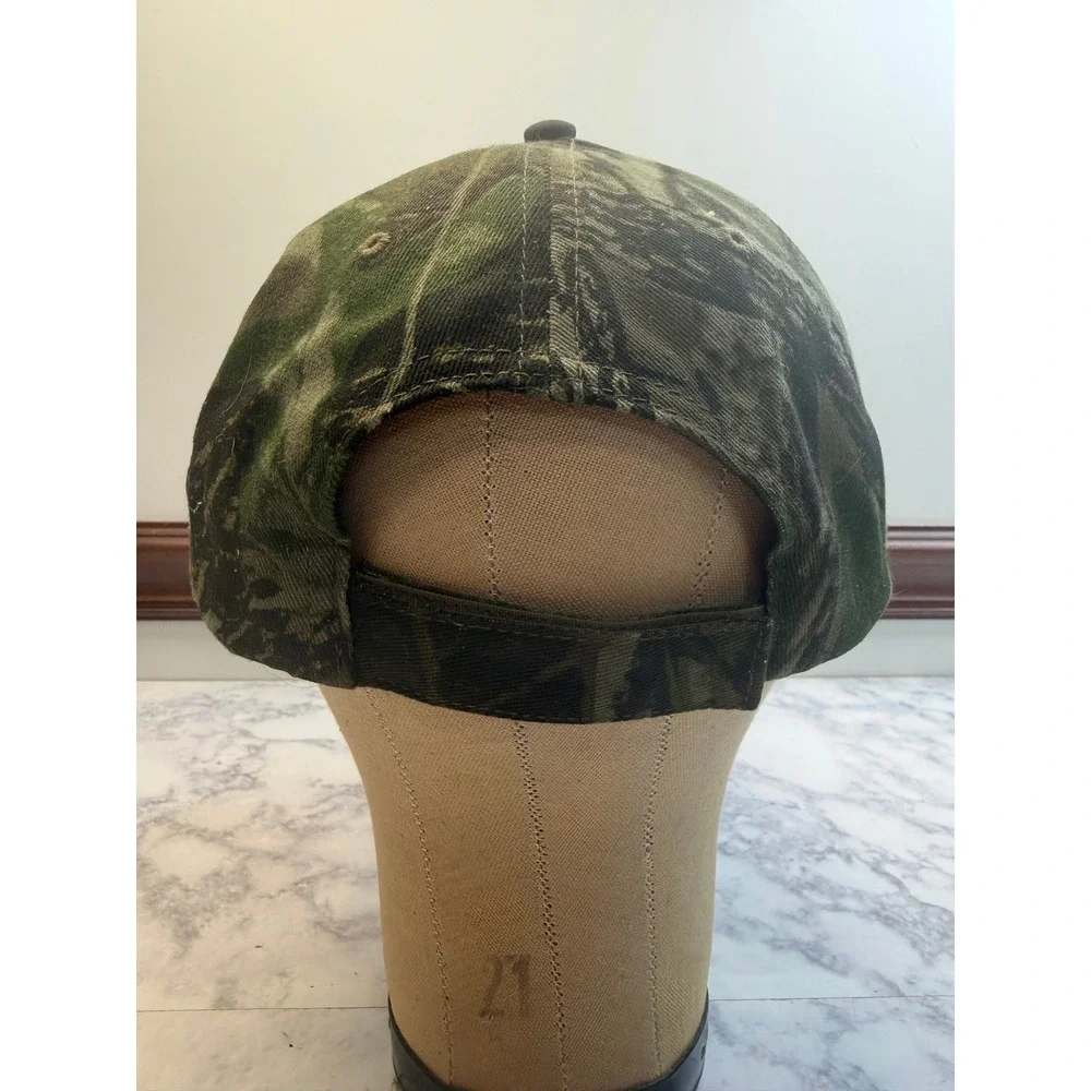 Captivating Headwear Locked and Loaded Camo Trucker Hat Mens Black Orange OSFM
